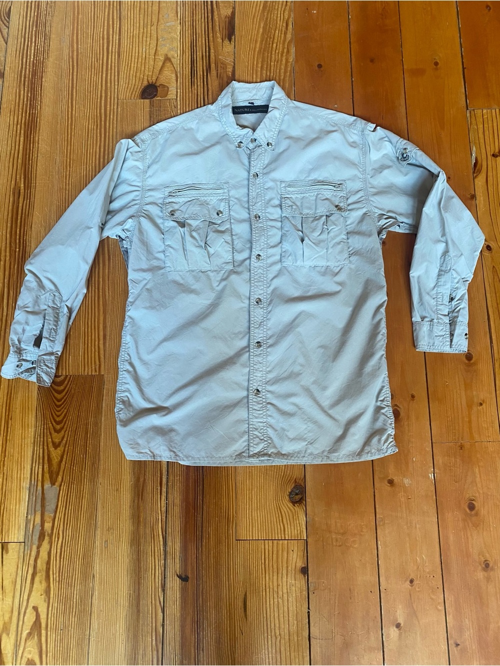 Insect repellent button down shirt